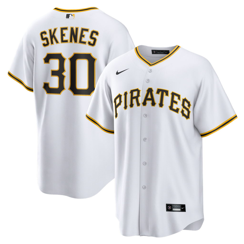 Pittsburgh Pirates Paul Skenes Home Replica Jersey | White