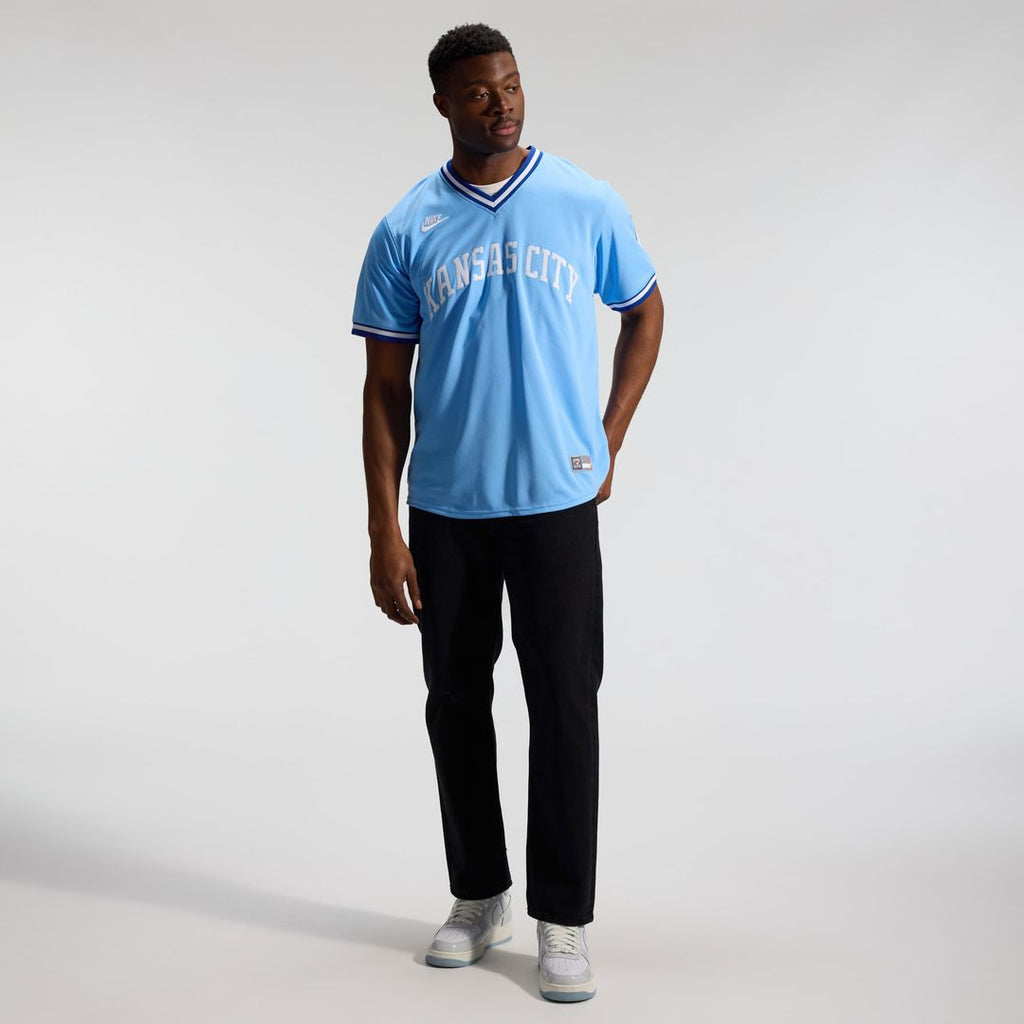 Kansas City Royals Bo Jackson Throwback Cooperstown Limited Jersey | Light Blue