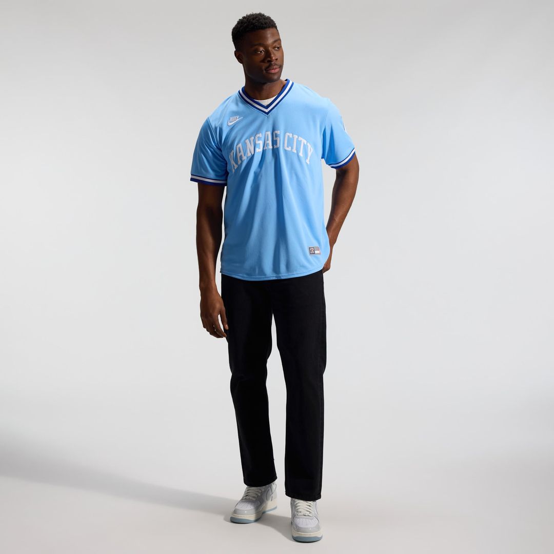 Kansas City Royals Bo Jackson Throwback Cooperstown Limited Jersey | Light Blue