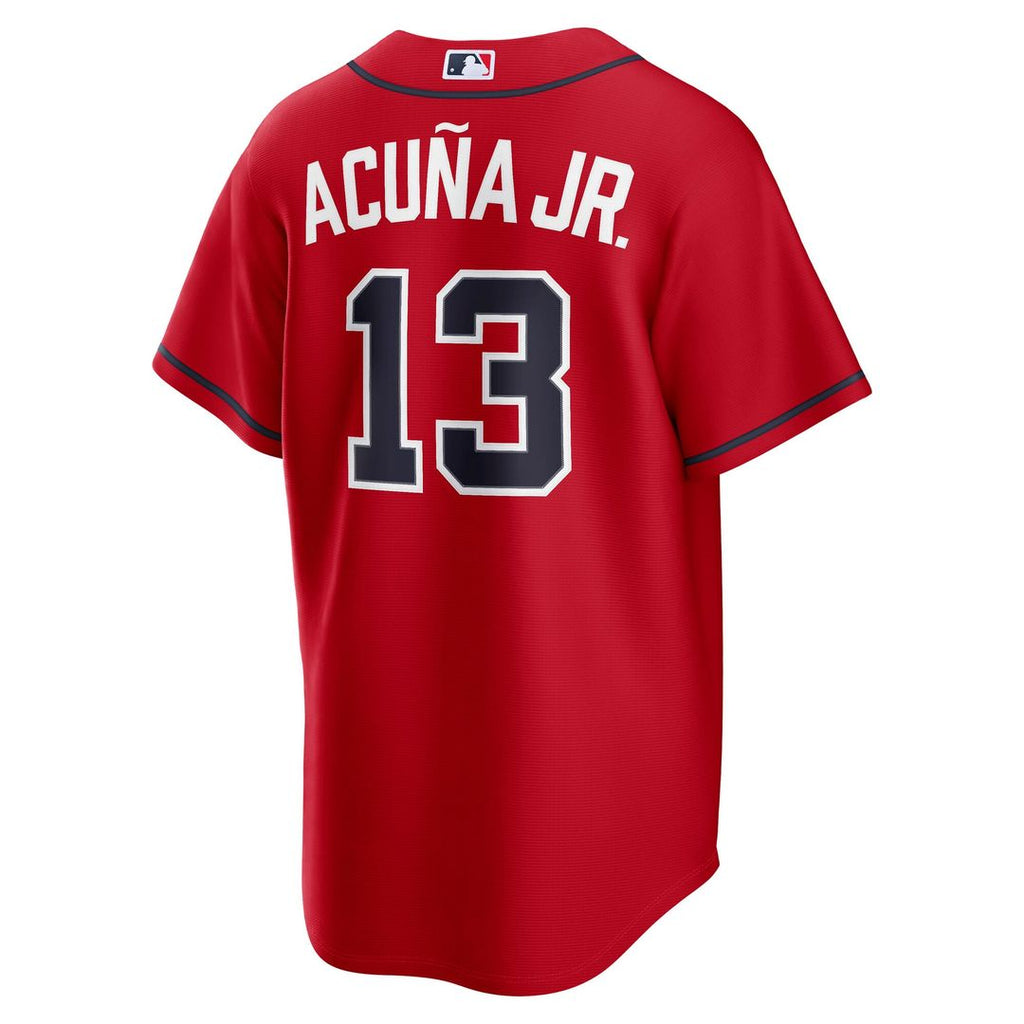 Atlanta Braves Ronald Acuña Jr. Alternate 2 Replica Jersey | Red
