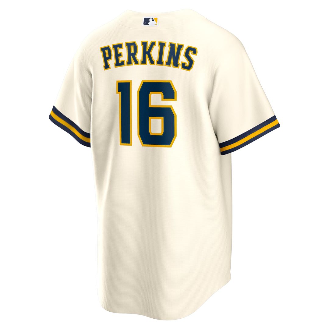 Milwaukee Brewers Blake Perkins Home Replica Jersey | Cream