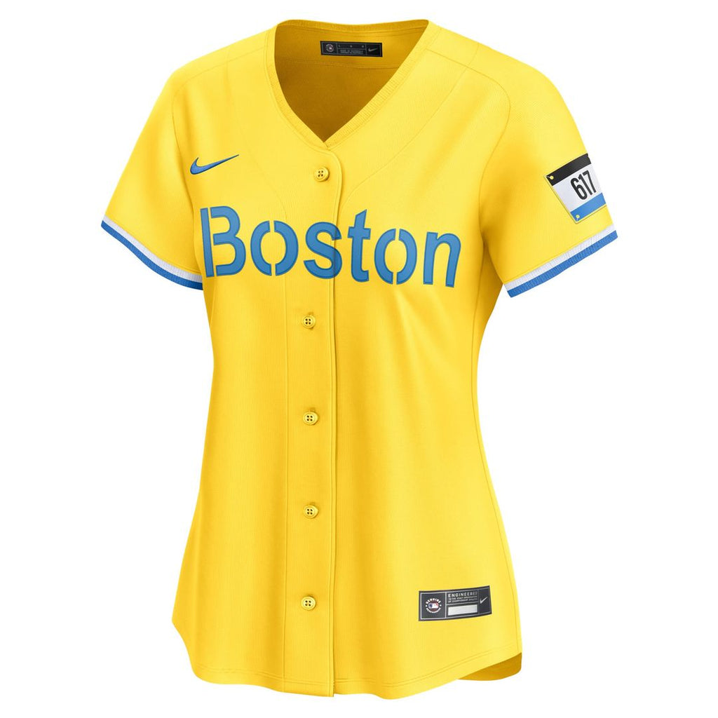 Boston Red Sox David Ortiz Women's City Connect Retired Player Jersey | Gold