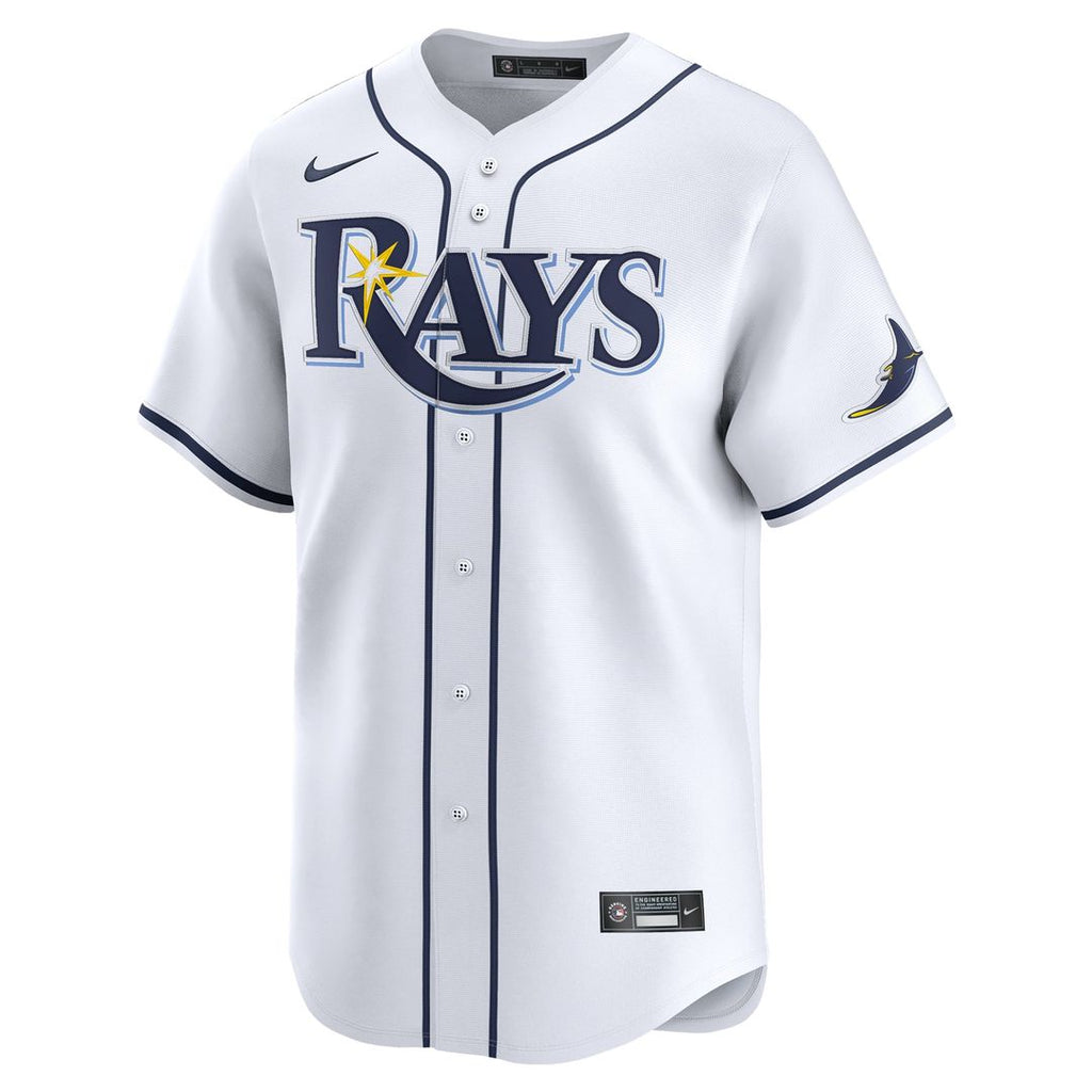 Tampa Bay Rays Junior Caminero Youth Home Limited Jersey | White