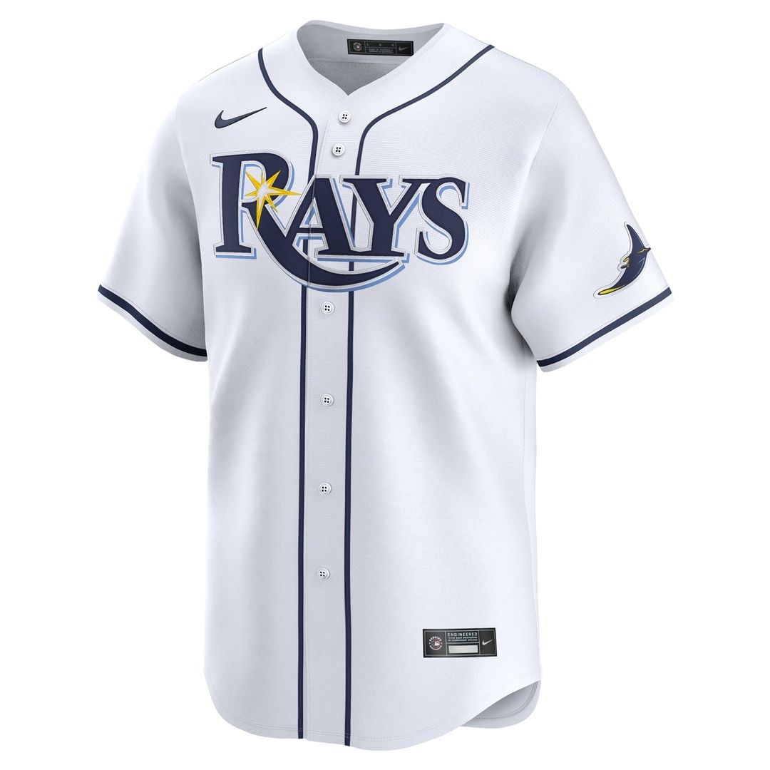 Tampa Bay Rays Junior Caminero Youth Home Limited Jersey | White