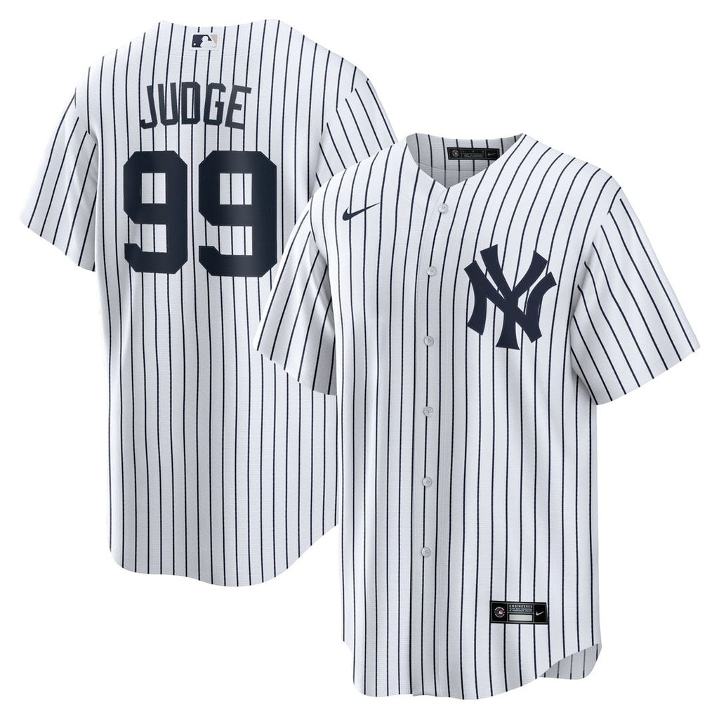 New York Yankees Aaron Judge Home Replica Player Name Jersey | White
