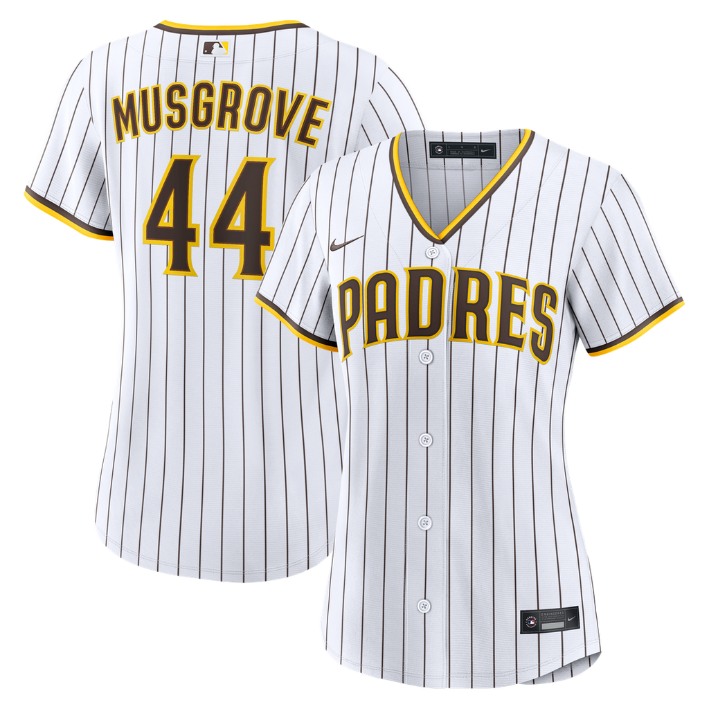 San Diego Padres Joe Musgrove Women's Home Replica Jersey | White
