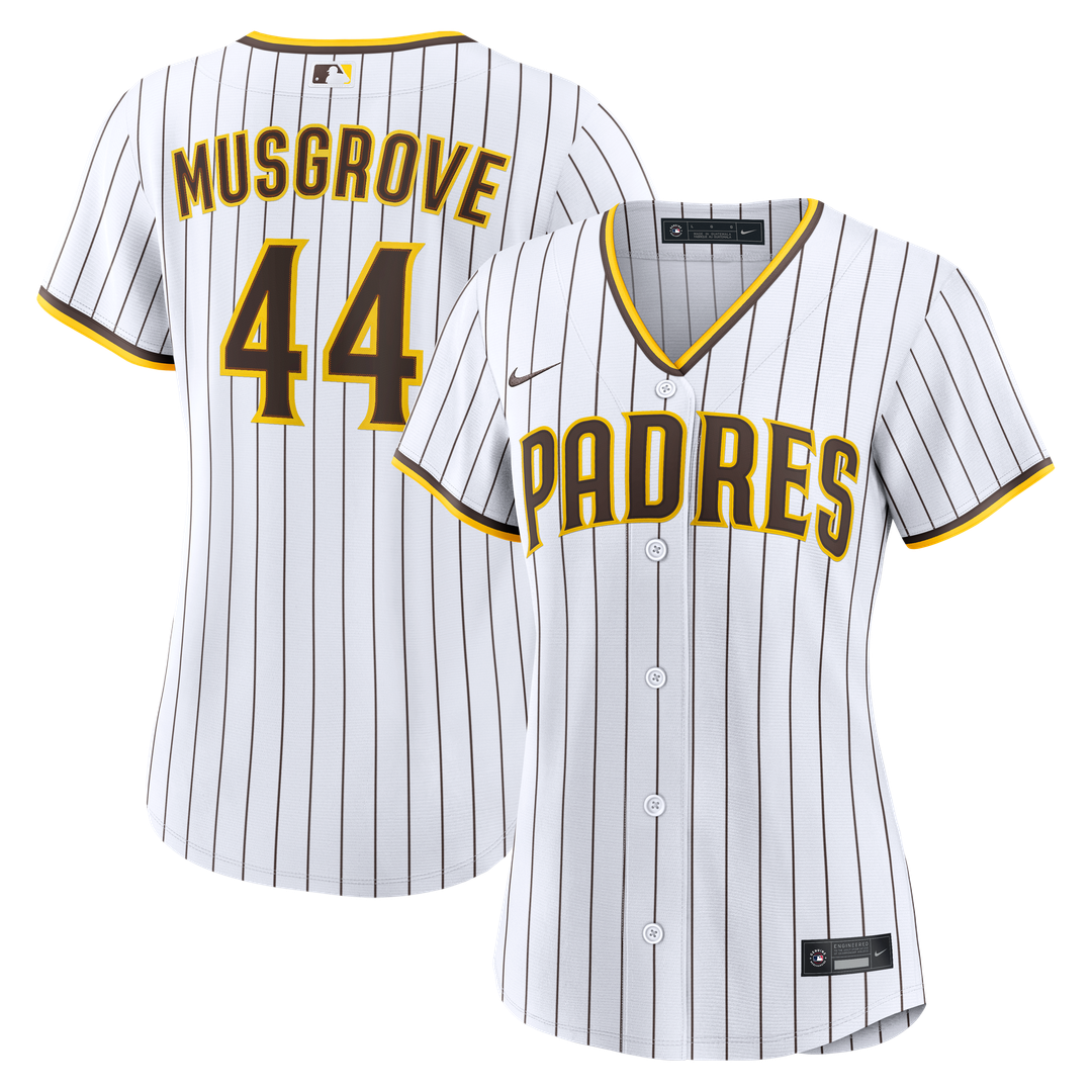 San Diego Padres Joe Musgrove Women's Home Replica Jersey | White