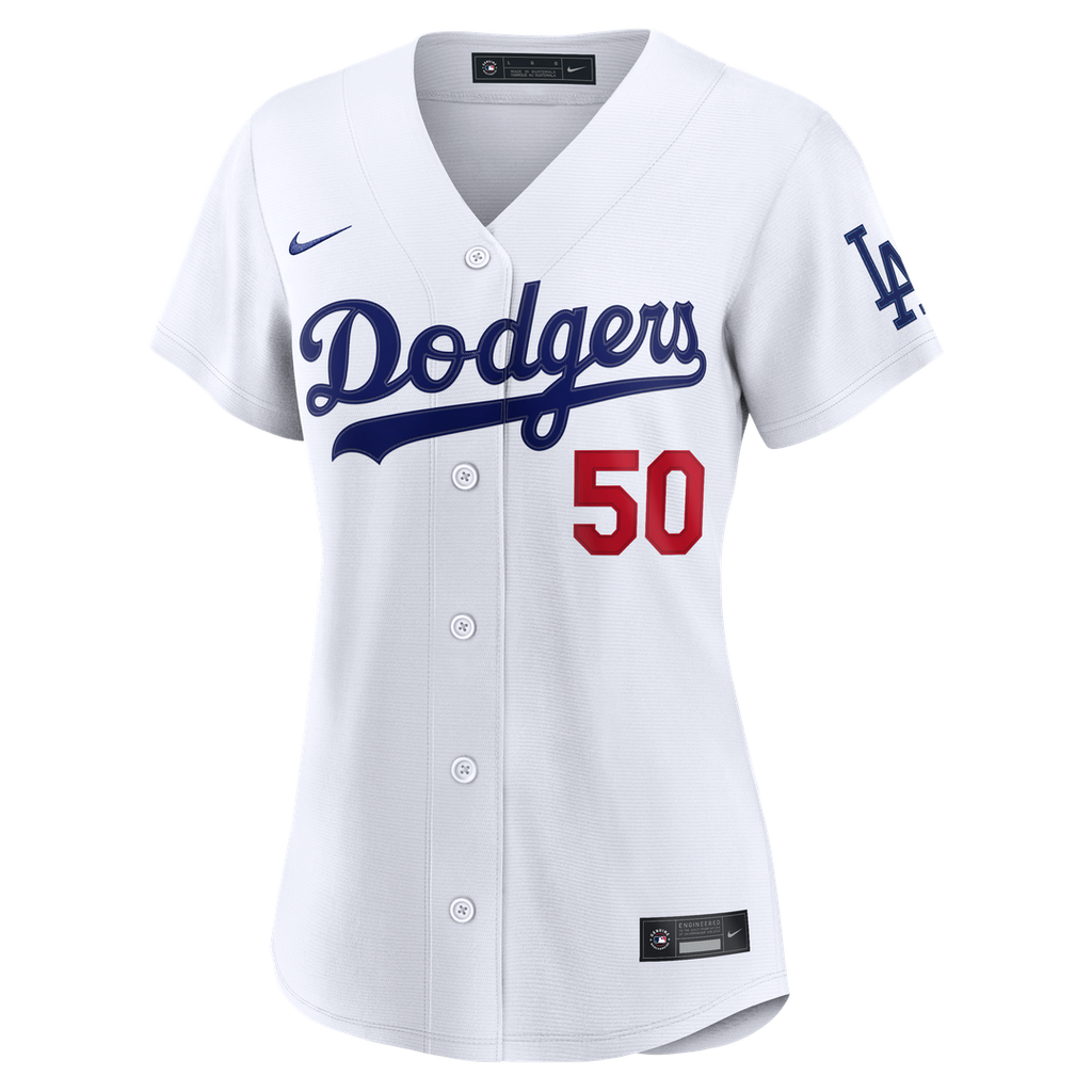 Los Angeles Dodgers Mookie Betts Women's Home Stadium Jersey | White