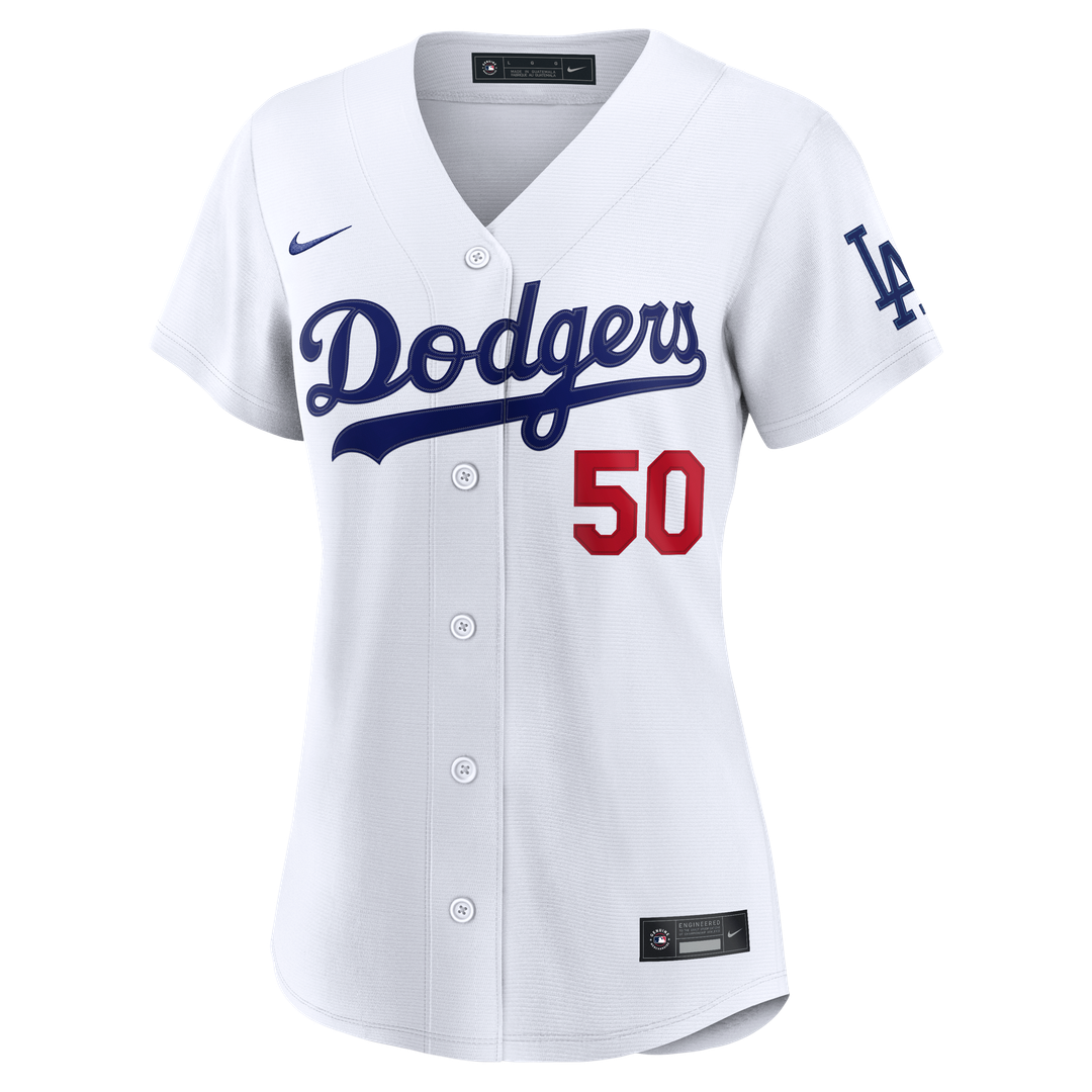 Los Angeles Dodgers Mookie Betts Women's Home Stadium Jersey | White