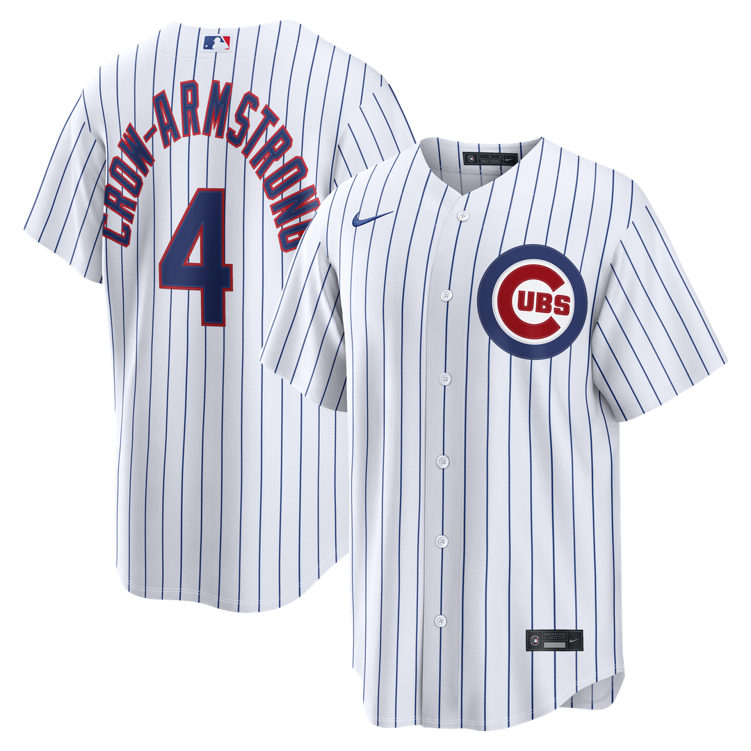Chicago Cubs Pete Crow - Armstrong Home Replica Jersey | White