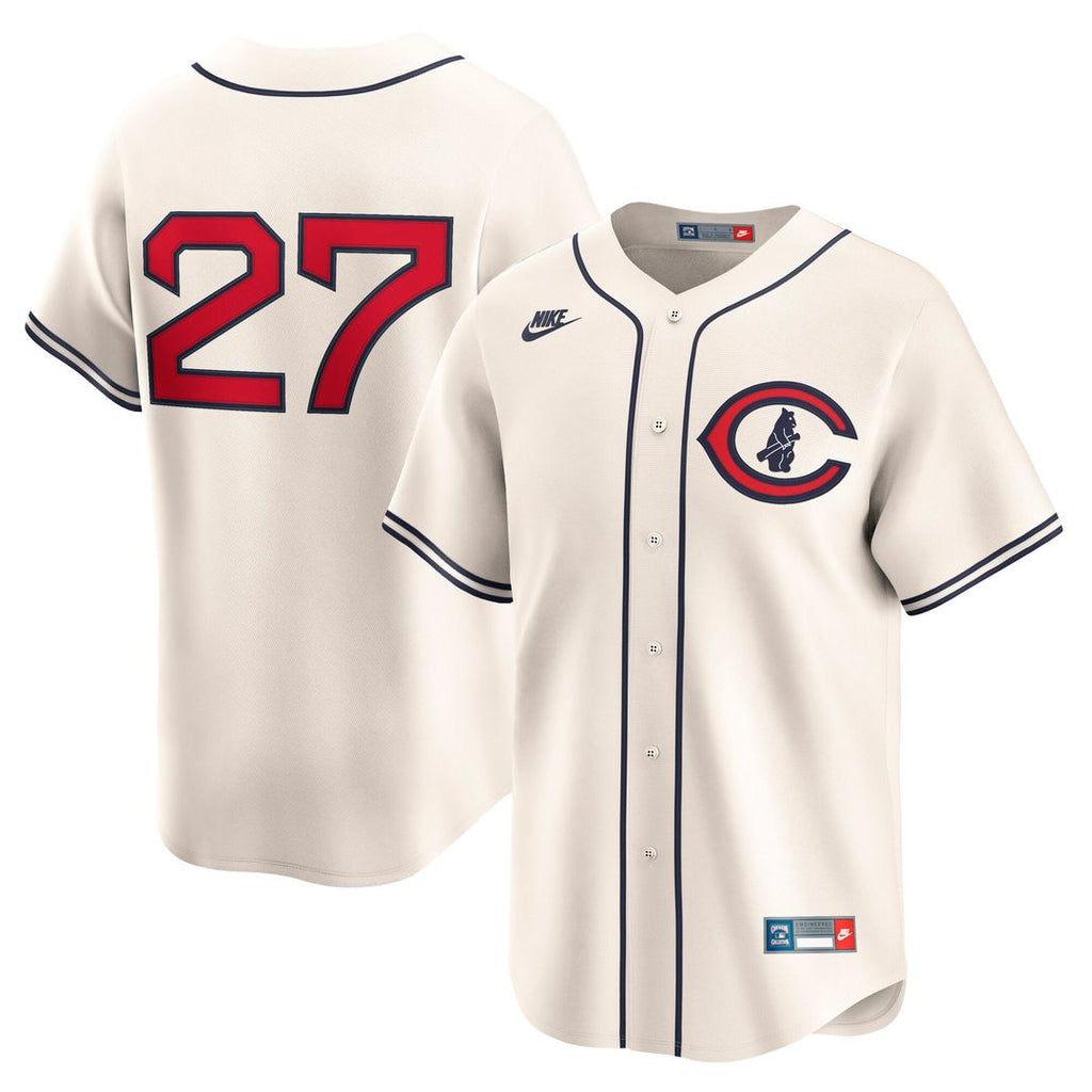 Chicago Cubs Seiya Suzuki Throwback Cooperstown Limited Jersey | Cream
