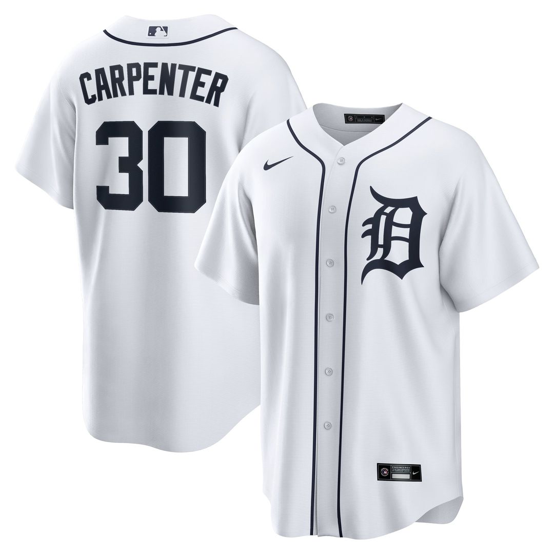 Detroit Tigers Kerry Carpenter Home Replica Jersey | White