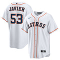 Houston Astros Cristian Javier Home Replica Jersey | White