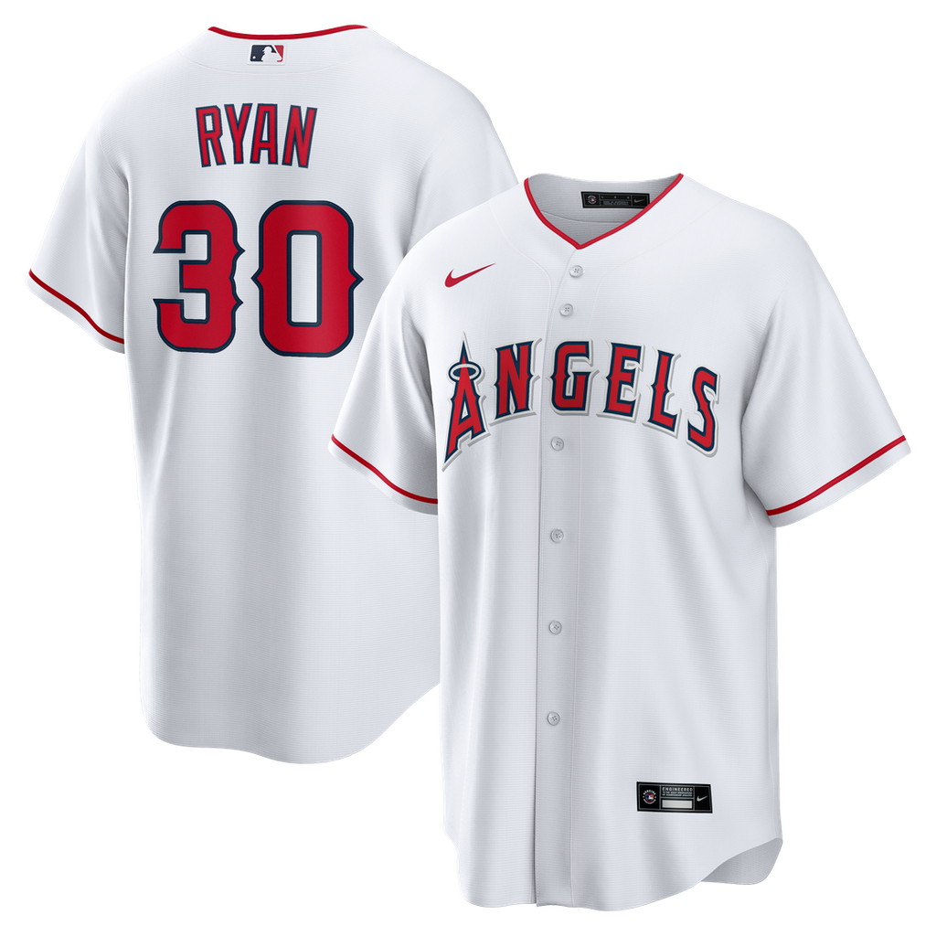 Los Angeles Angels Nolan Ryan Home Retired Replica Jersey | White