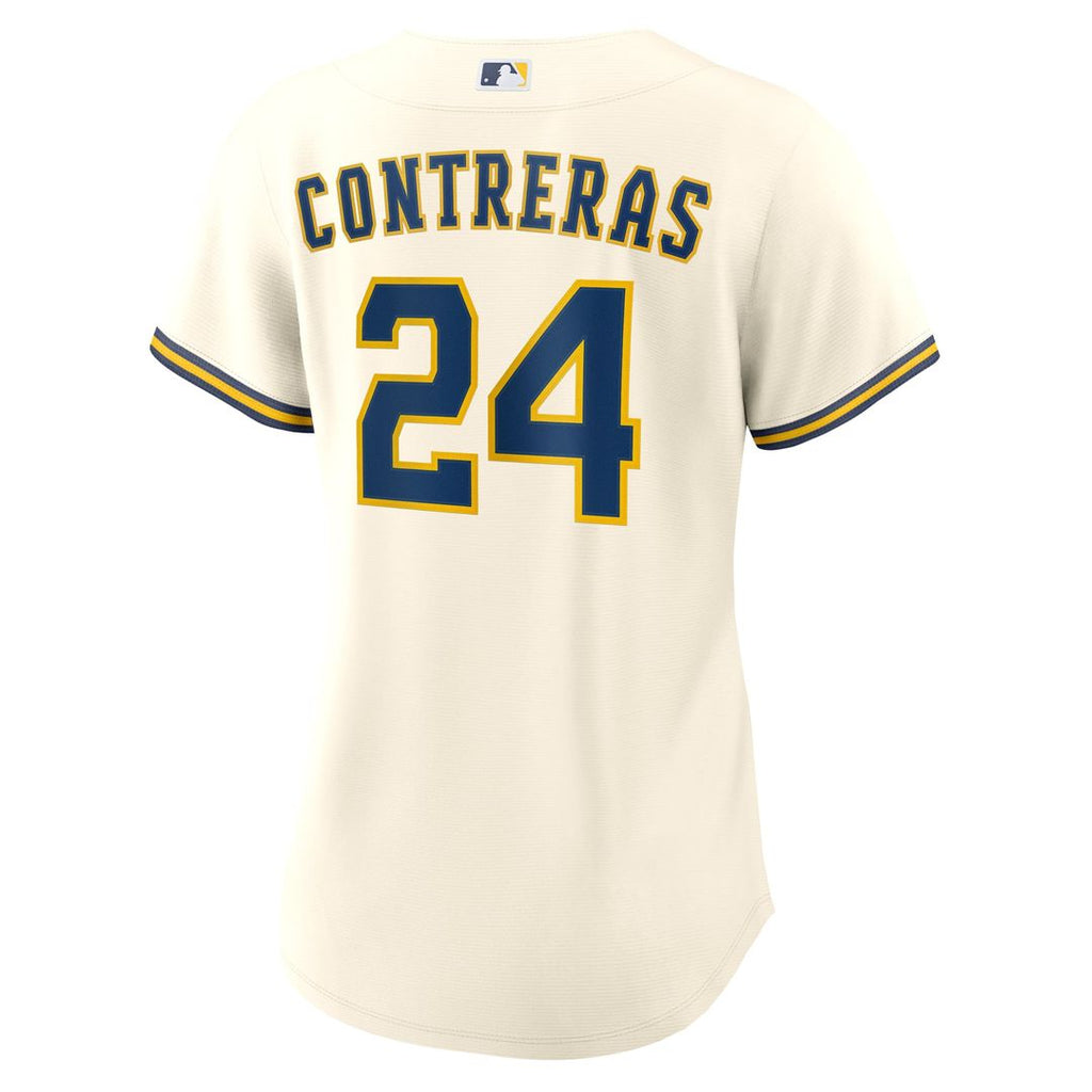 Milwaukee Brewers William Contreras Women's Home Replica Jersey | Cream