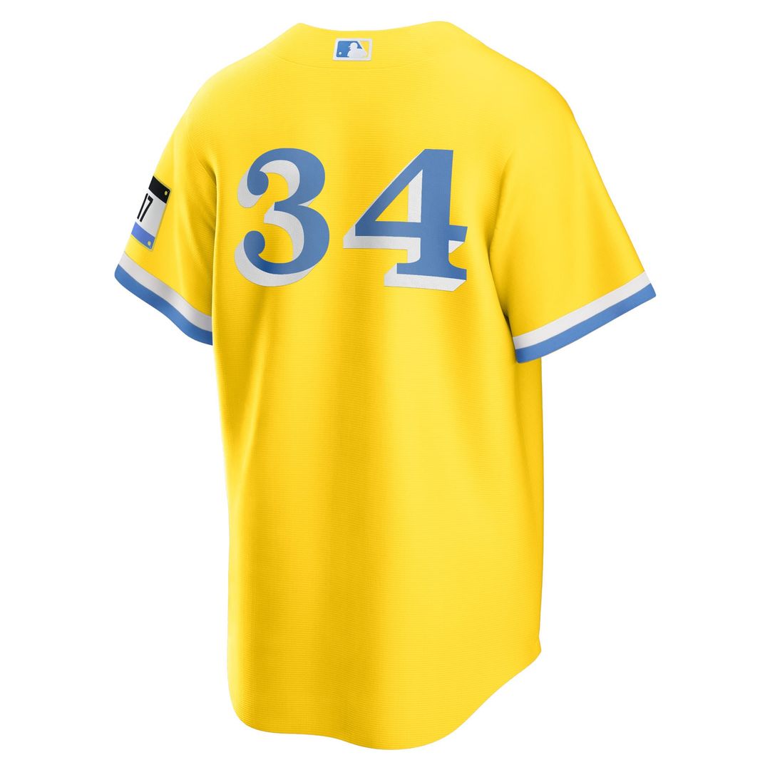 Boston Red Sox David Ortiz Retired Player City Connect Replica Jersey | Gold