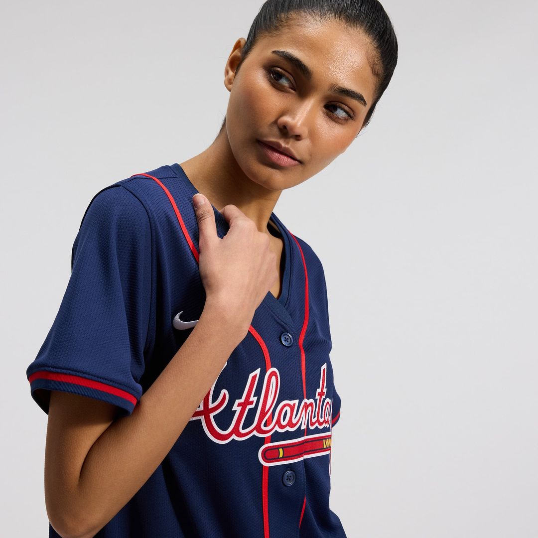 Atlanta Braves Ronald Acuña Jr. Women's Alternate Limited Jersey | Navy