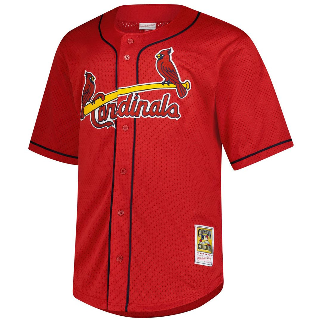 St. Louis Cardinals Mark McGwire Big & Tall Cooperstown Mesh Batting Practice Jersey | Red