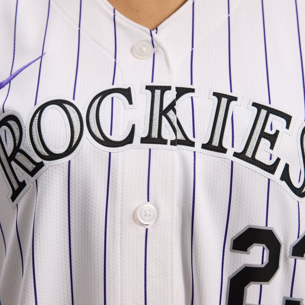 Colorado Rockies Kris Bryant Women's Home Limited Jersey | White