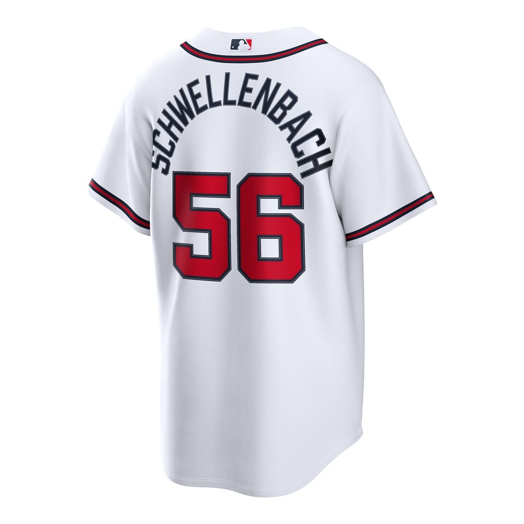 Atlanta Braves Spencer Schwellenbach Home Replica Jersey | White