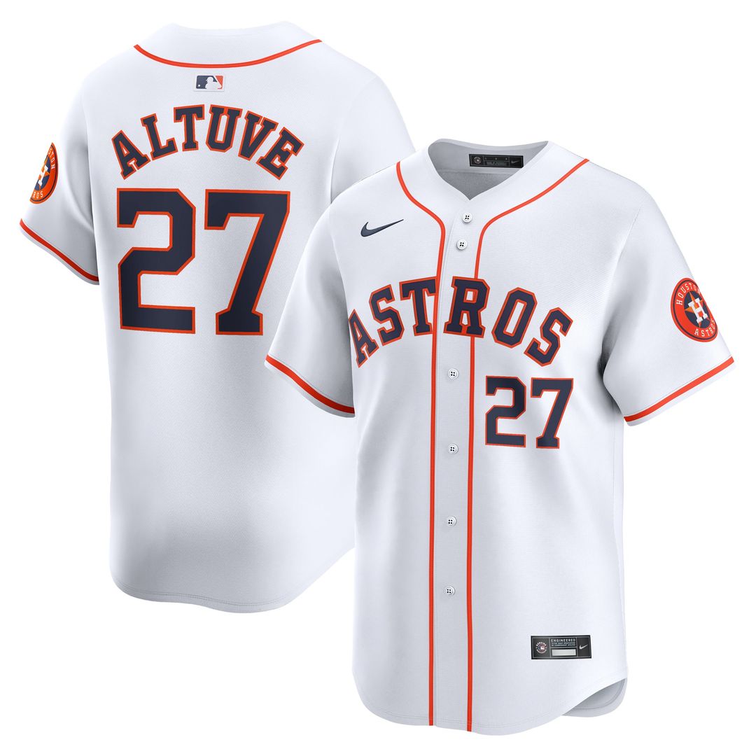 Houston Astros Jose Altuve Youth Home Limited Jersey | White