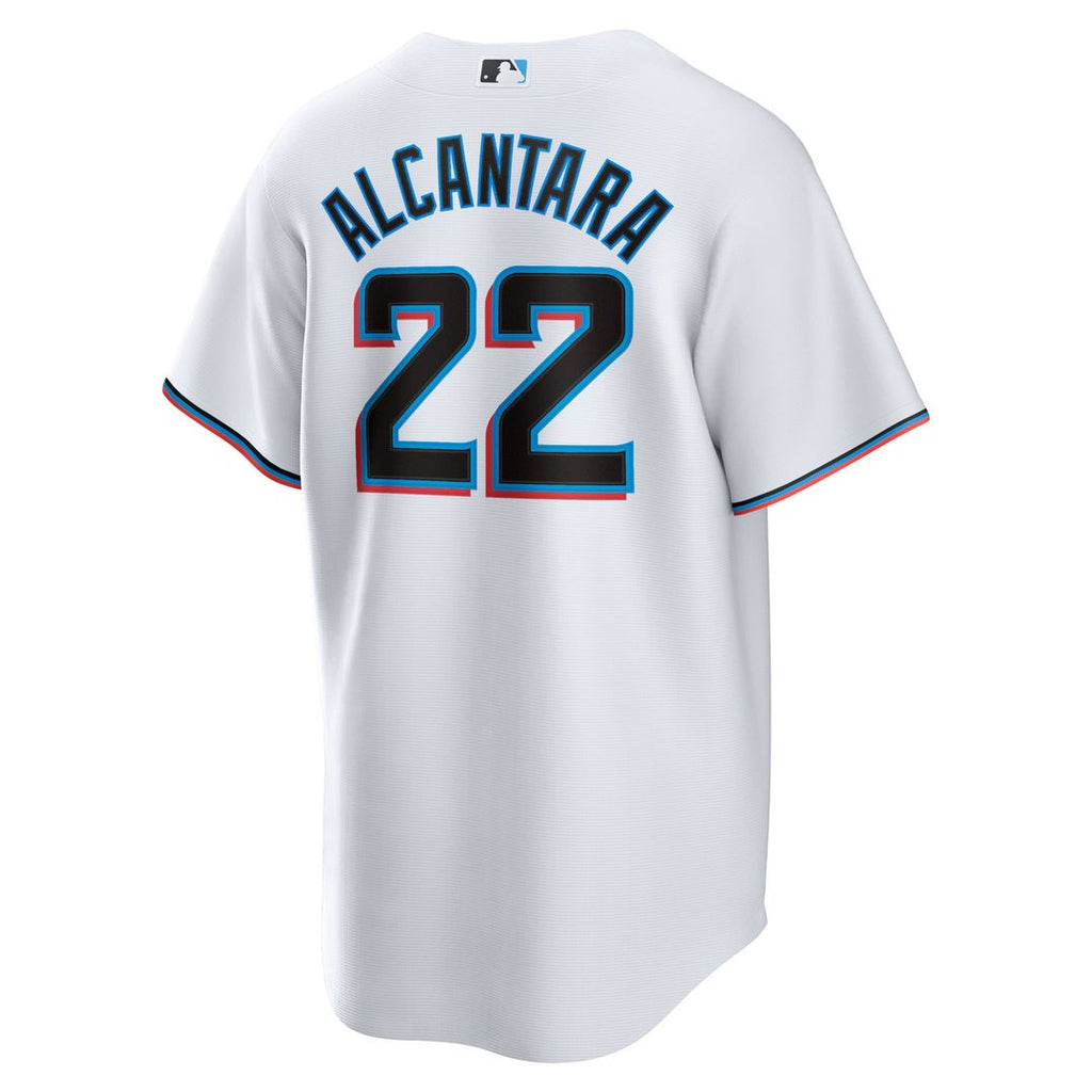 Miami Marlins Sandy Alcantara Replica Jersey | White