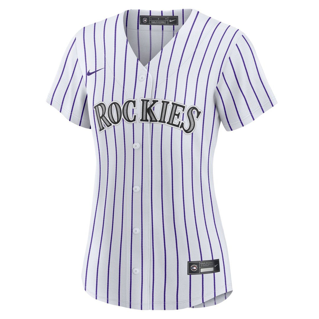 Colorado Rockies Charlie Blackmon Women's Home Replica Jersey | White