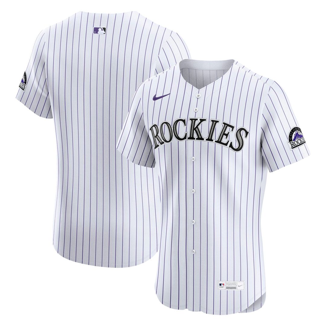 Colorado Rockies Home Elite Jersey | White