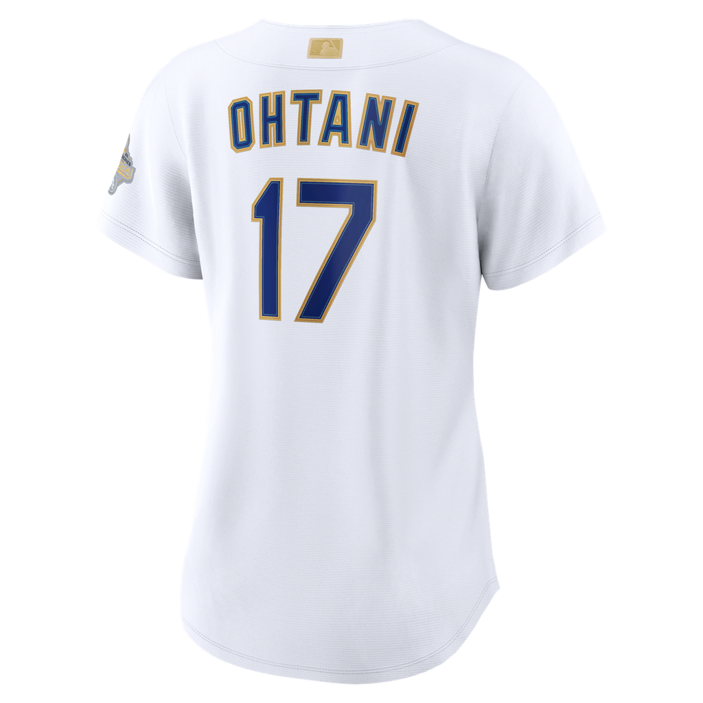 Los Angeles Dodgers Shohei Ohtani Women's 2026 Gold Collection Stadium Jersey | White