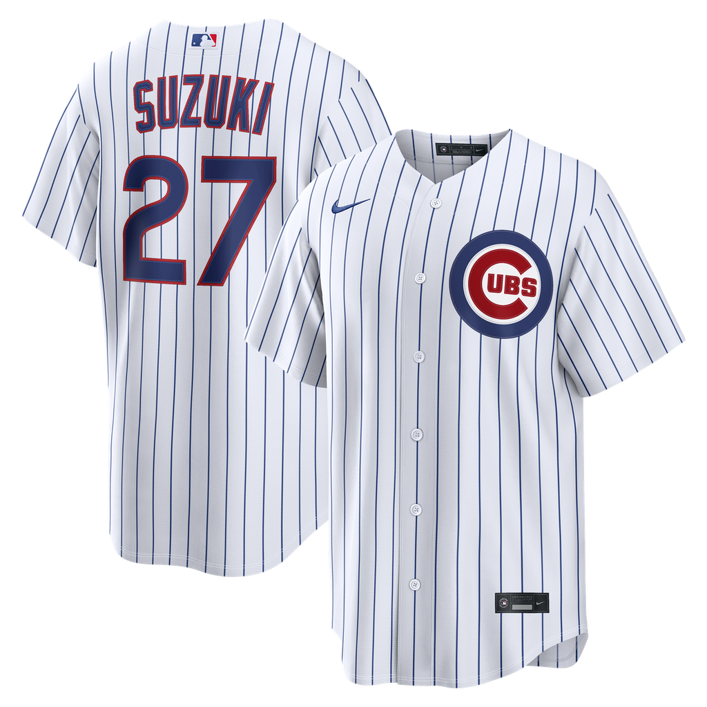 Chicago Cubs Seiya Suzuki Home Replica Jersey | White