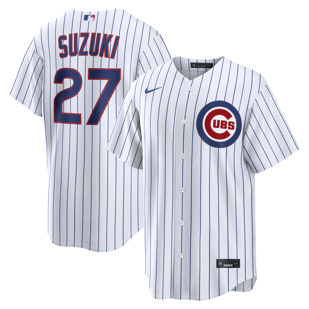 Chicago Cubs Seiya Suzuki Home Replica Jersey | White