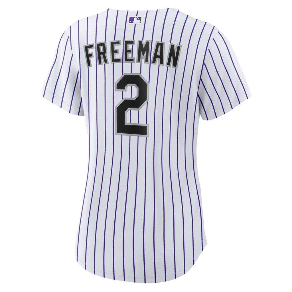 Colorado Rockies Tyler Freeman Women's Home Replica Jersey | White