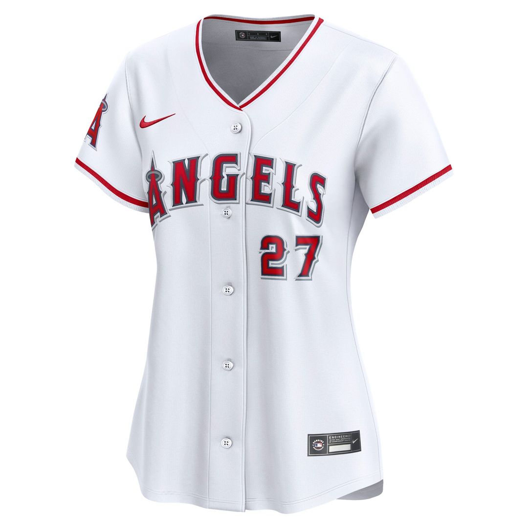 Los Angeles Angels Mike Trout Women's Home Limited Jersey | White