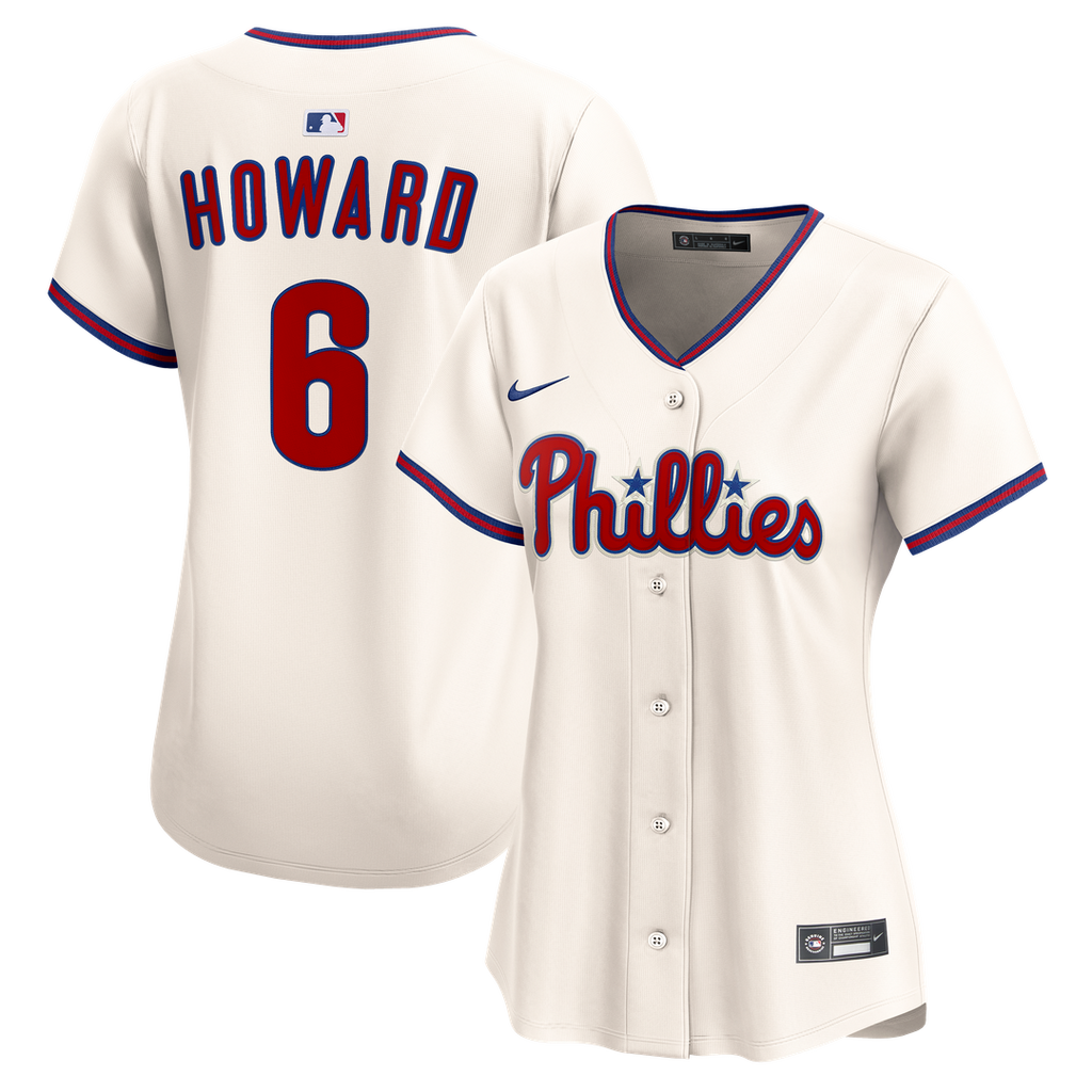 Philadelphia Phillies Ryan Howard Women's Alternate 2 Limited Jersey | Cream