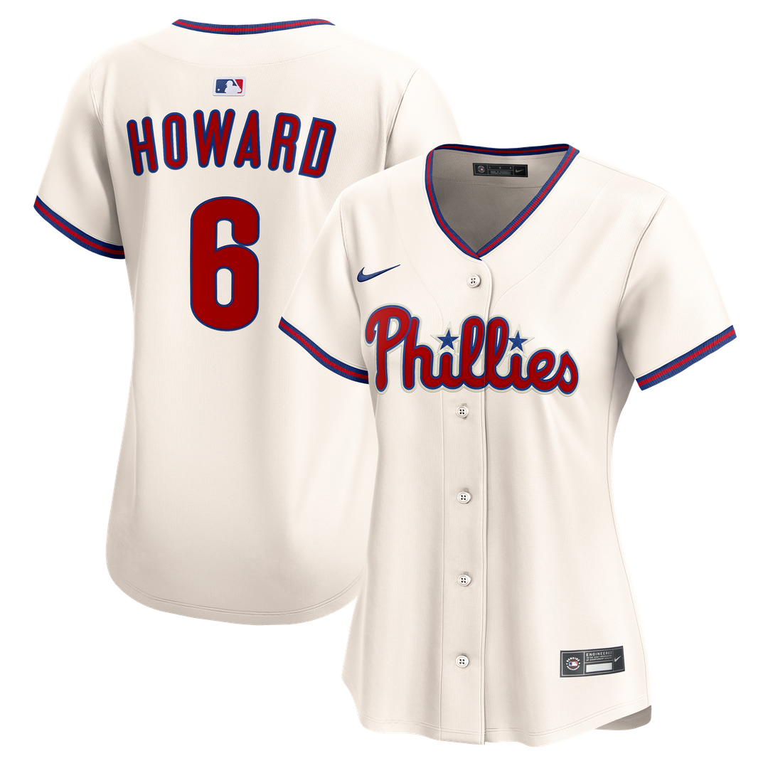 Philadelphia Phillies Ryan Howard Women's Alternate 2 Limited Jersey | Cream