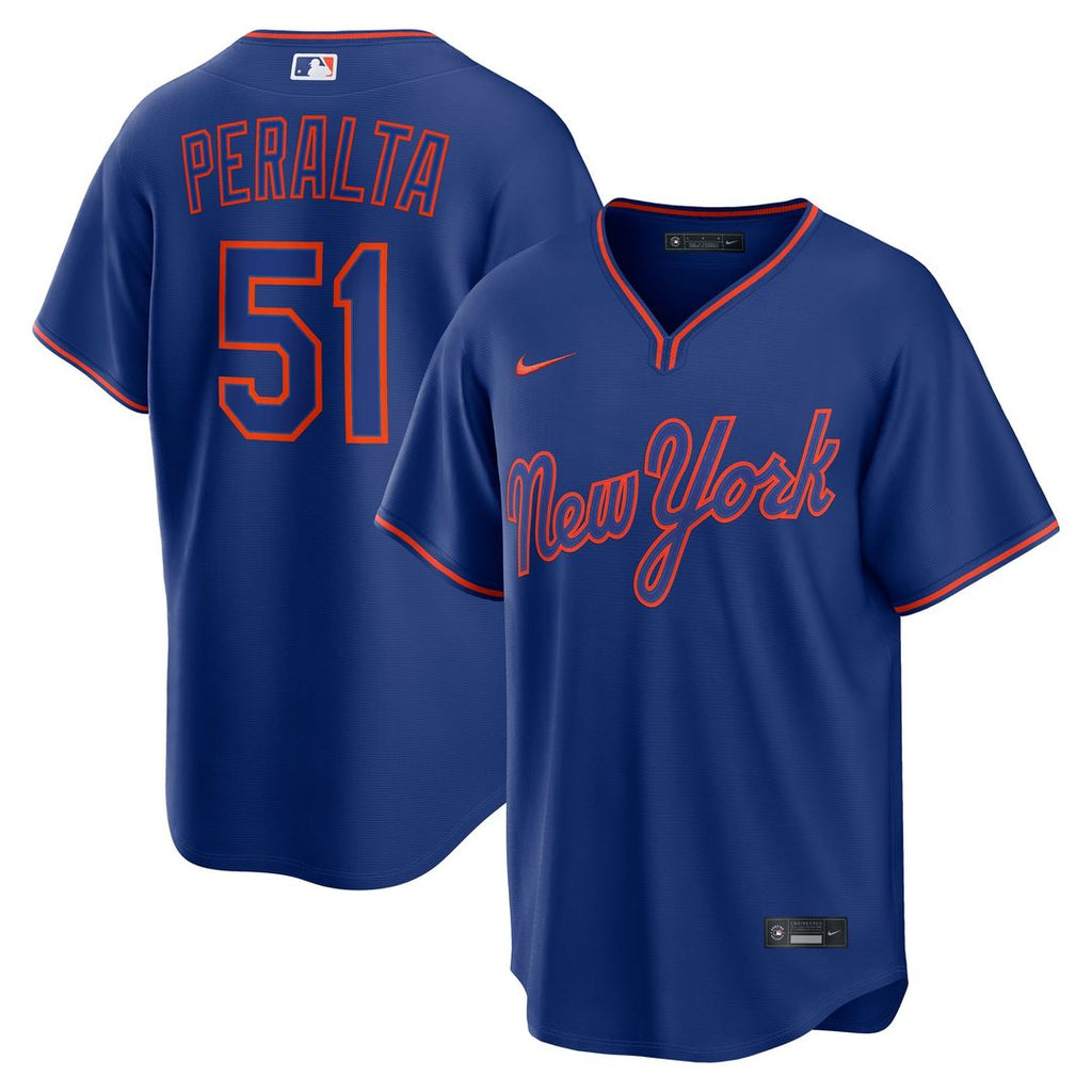 New York Mets Freddy Peralta Alternate Replica Jersey | Royal