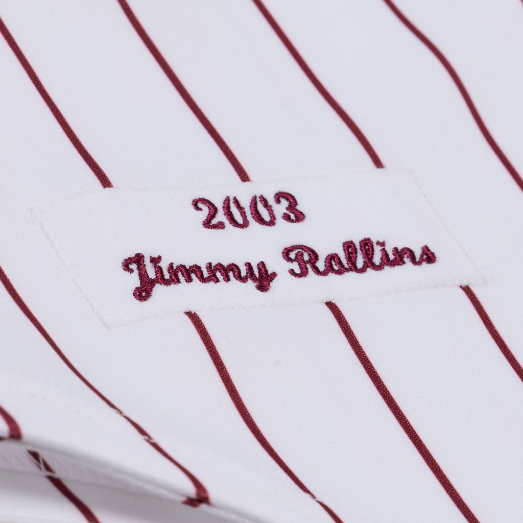 Philadelphia Phillies Jimmy Rollins 2003 Cooperstown Authentic Jersey | White