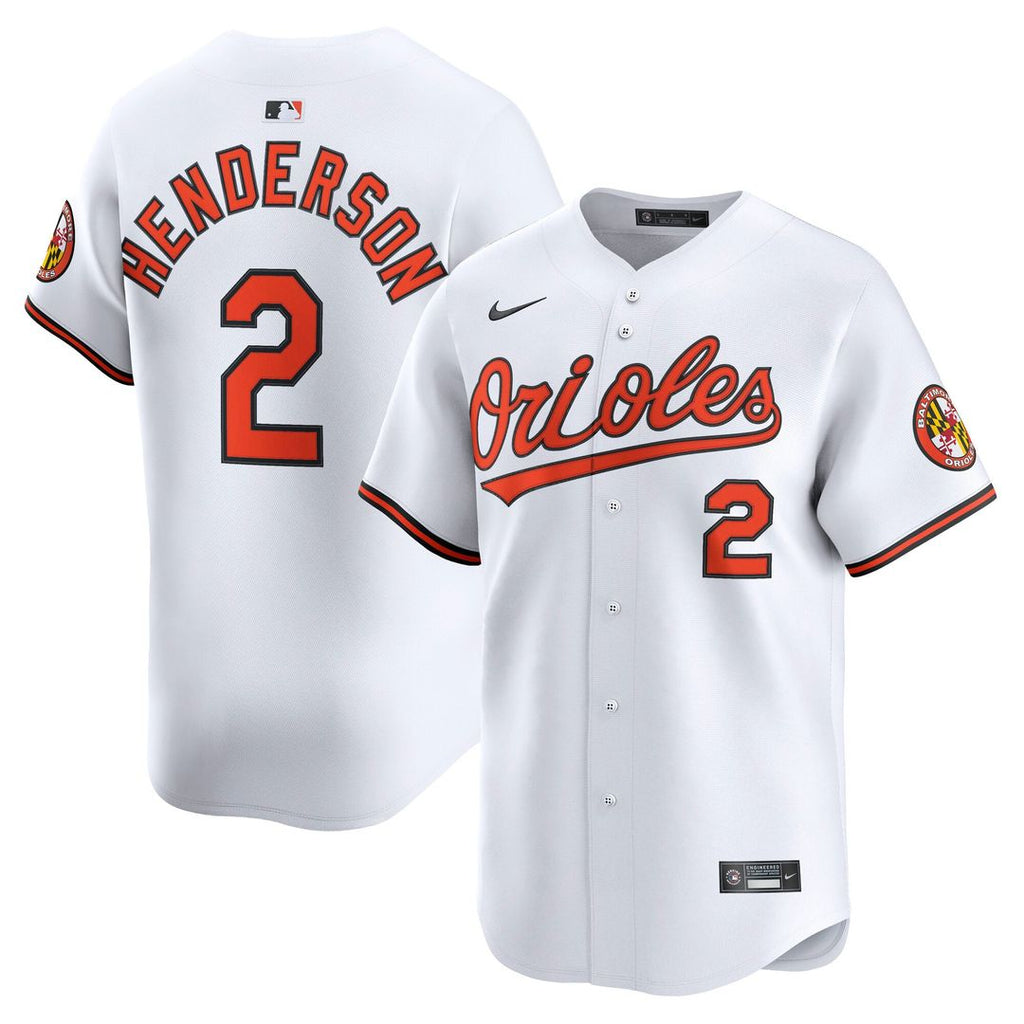 Baltimore Orioles Gunnar Henderson Home Limited Jersey | White