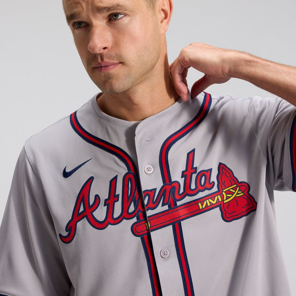 Atlanta Braves Ozzie Albies Road Limited Jersey | Gray