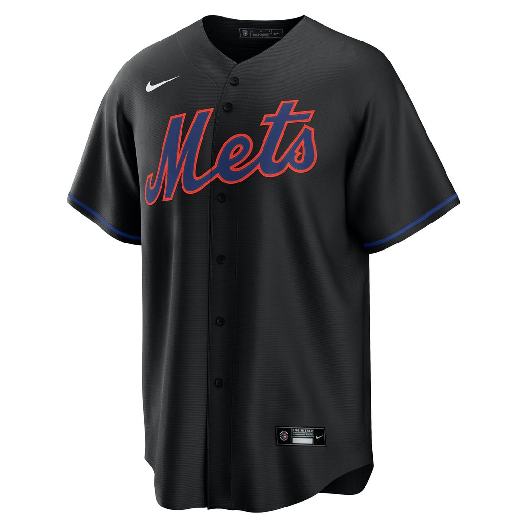 New York Mets Francisco Lindor Alternate Replica Jersey | Black