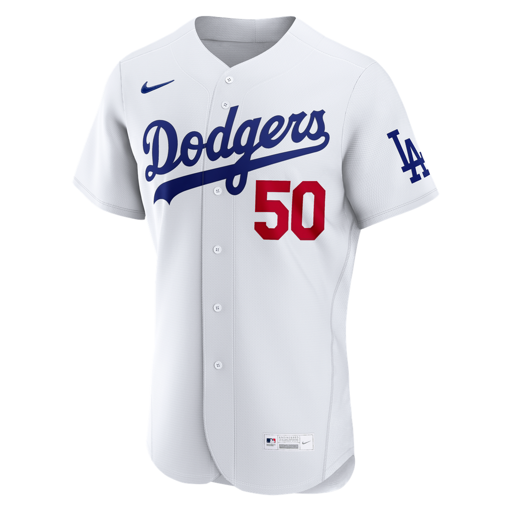 Los Angeles Dodgers Mookie Betts Home Authentic Jersey | White