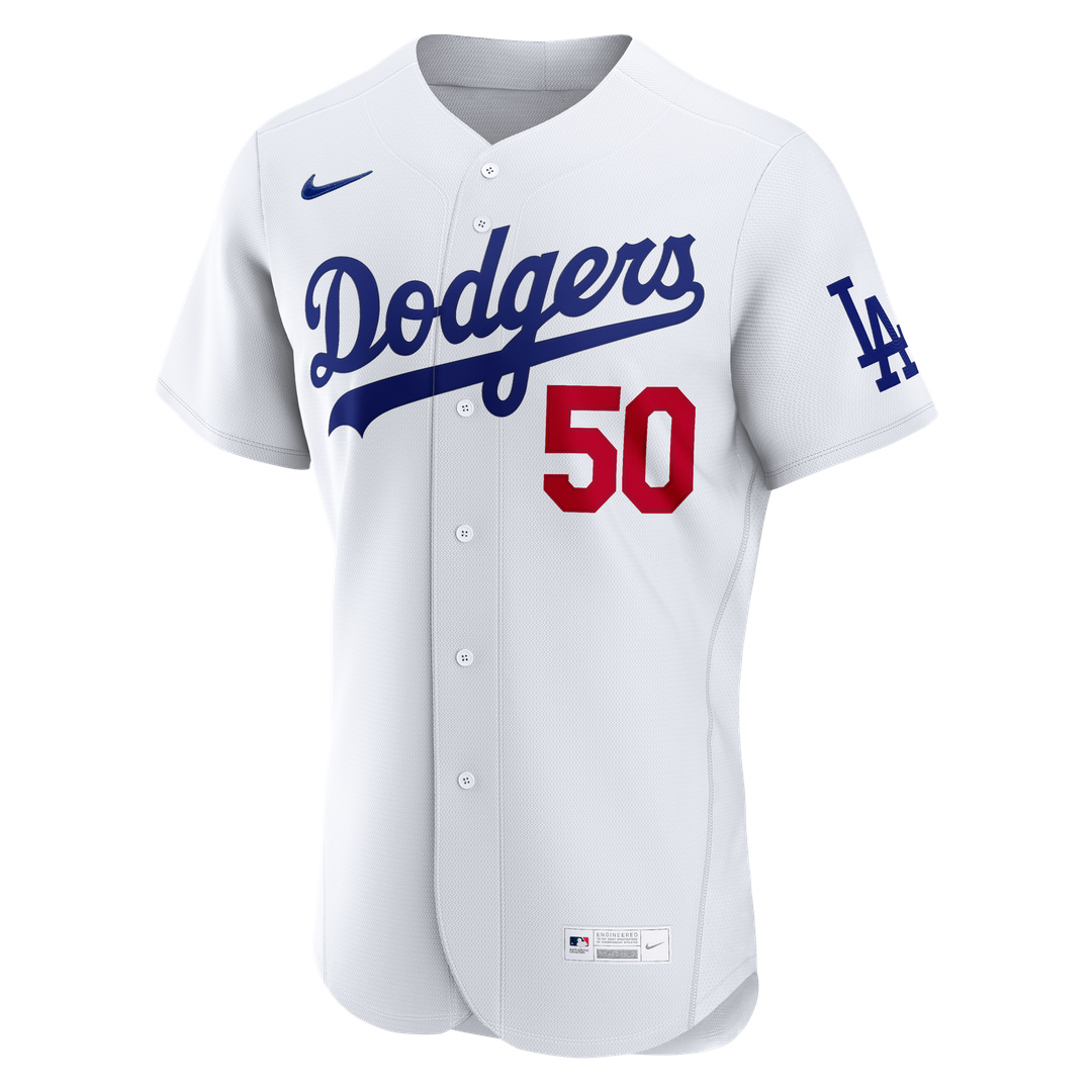 Los Angeles Dodgers Mookie Betts Home Authentic Jersey | White