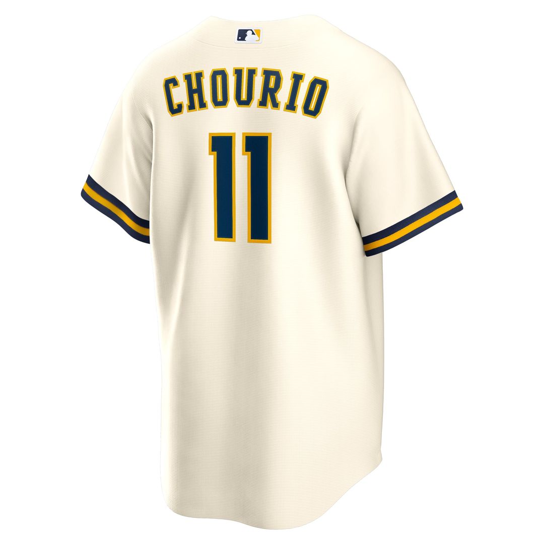 Milwaukee Brewers Jackson Chourio Home Replica Jersey | Cream