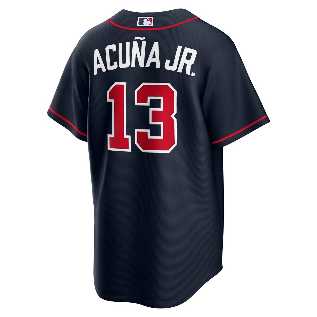 Atlanta Braves Ronald Acuña Jr. Alternate Replica Jersey | Navy