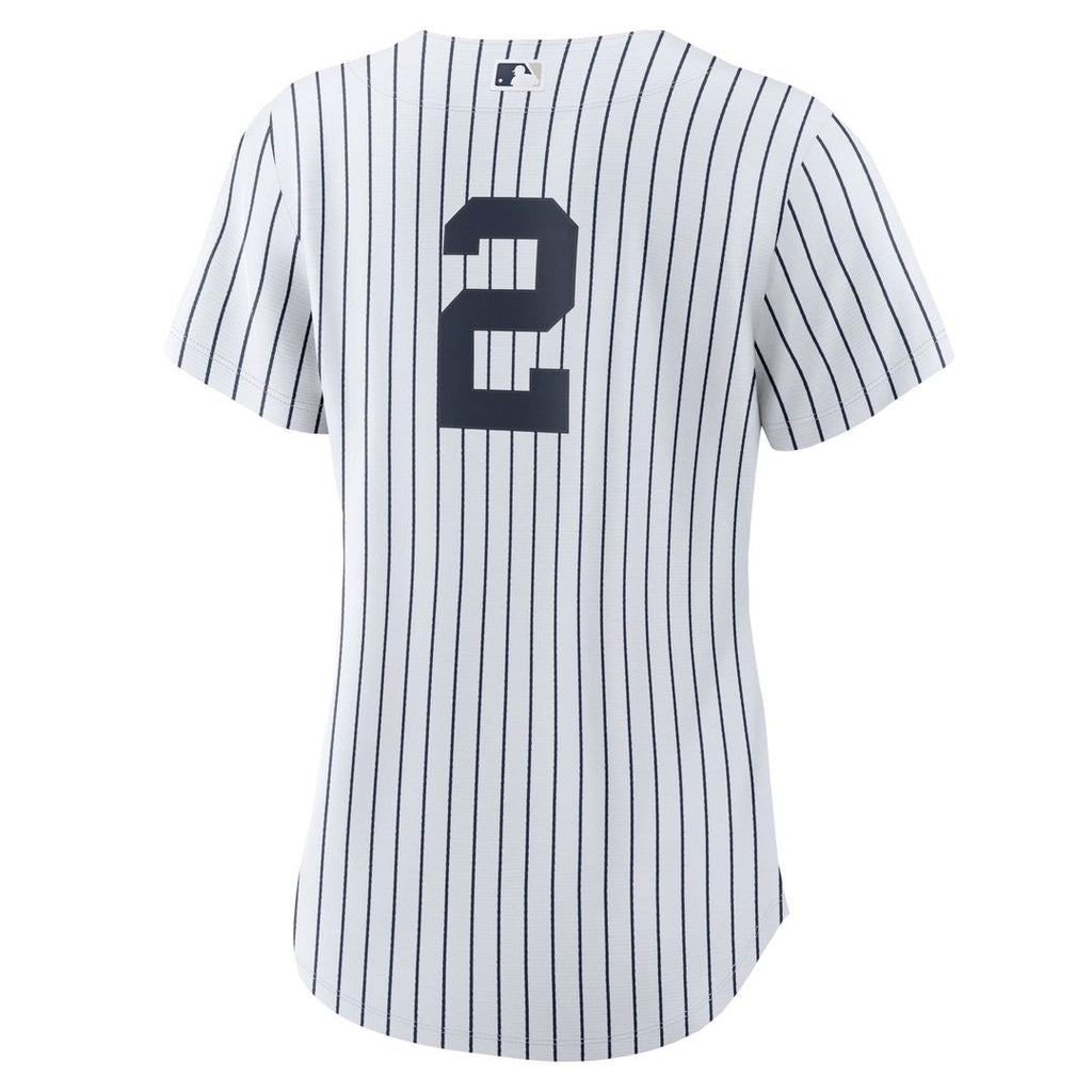 New York Yankees Derek Jeter Women's Home Replica Jersey | White/Navy