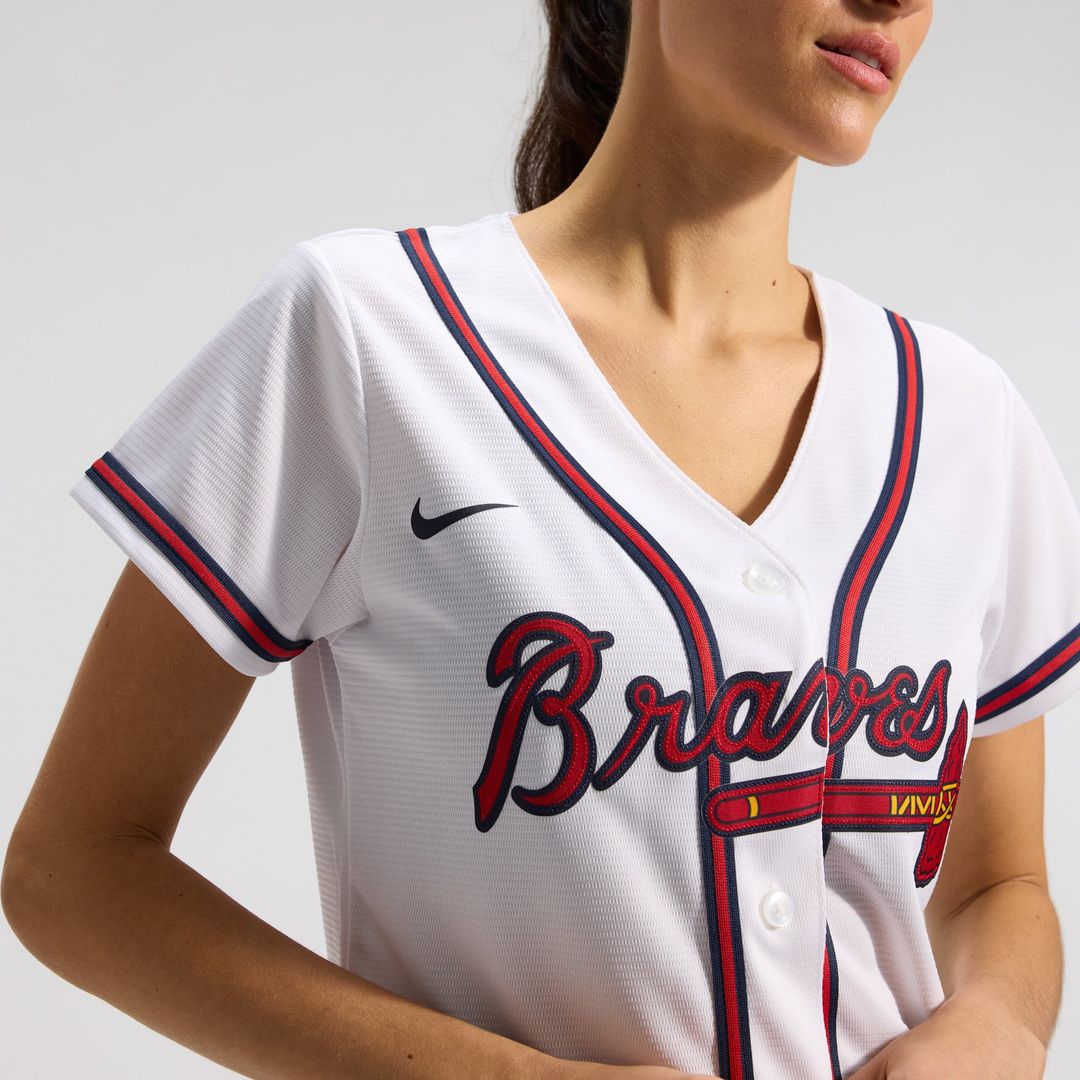 Atlanta Braves Women's Home Replica Team Jersey | White