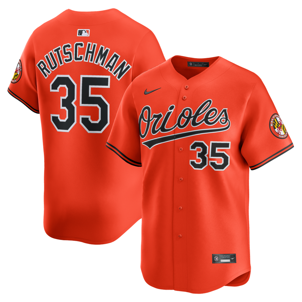 Baltimore Orioles Adley Rutschman 2nd Alternate Limited Jersey | Orange