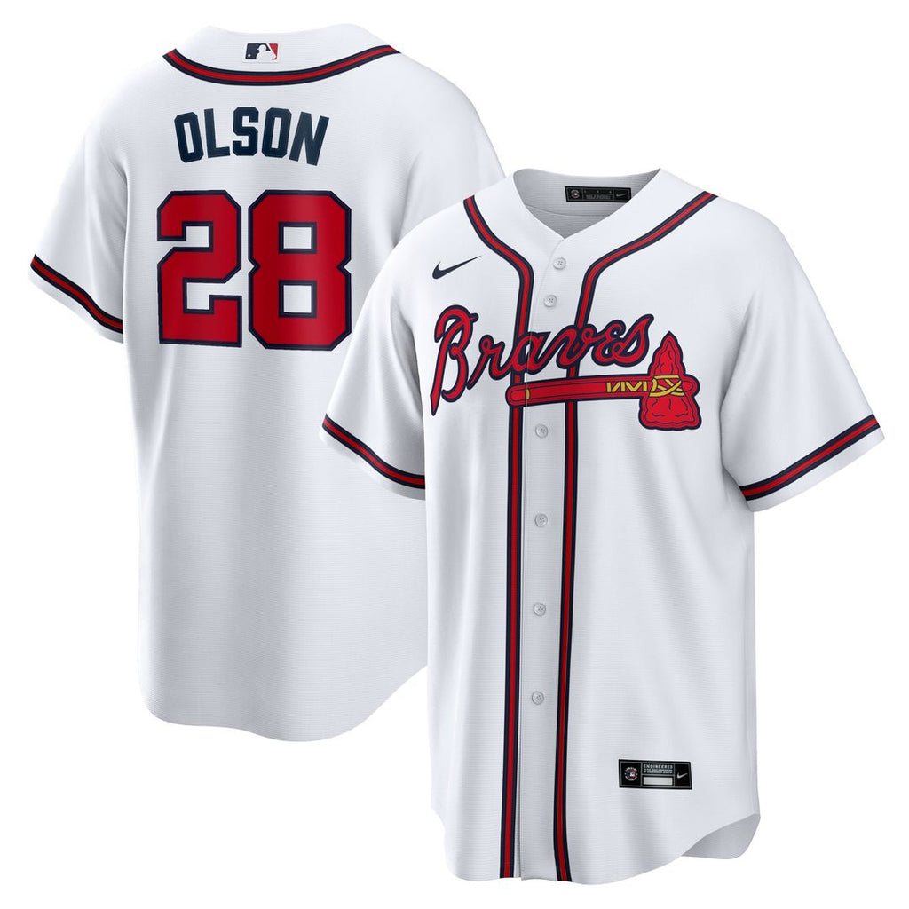 Atlanta Braves Matt Olson Home Replica Jersey | White