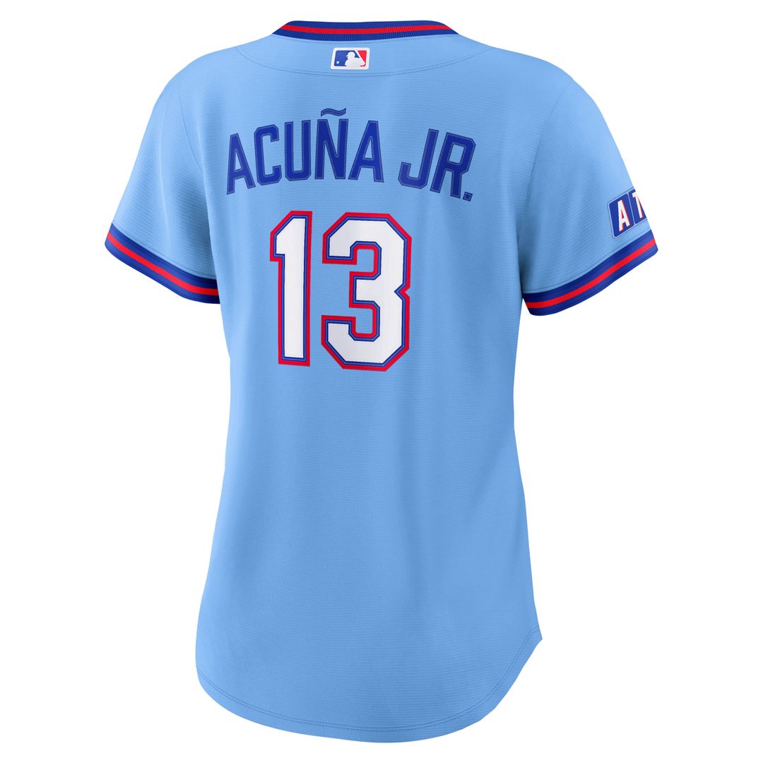 Atlanta Braves Ronald Acuña Jr. Women's 2026 City Connect Stadium Jersey | Powder Blue