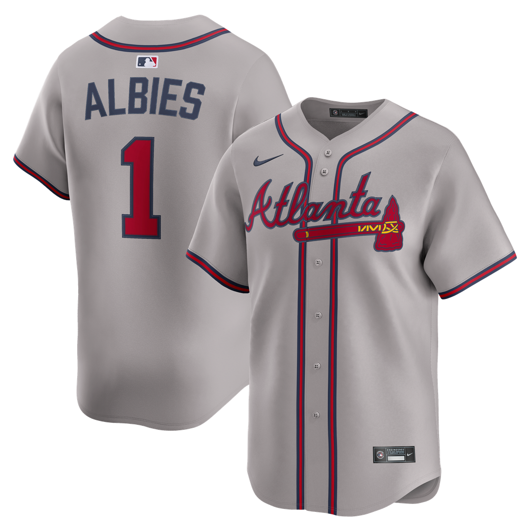 Atlanta Braves Ozzie Albies Road Limited Jersey | Gray